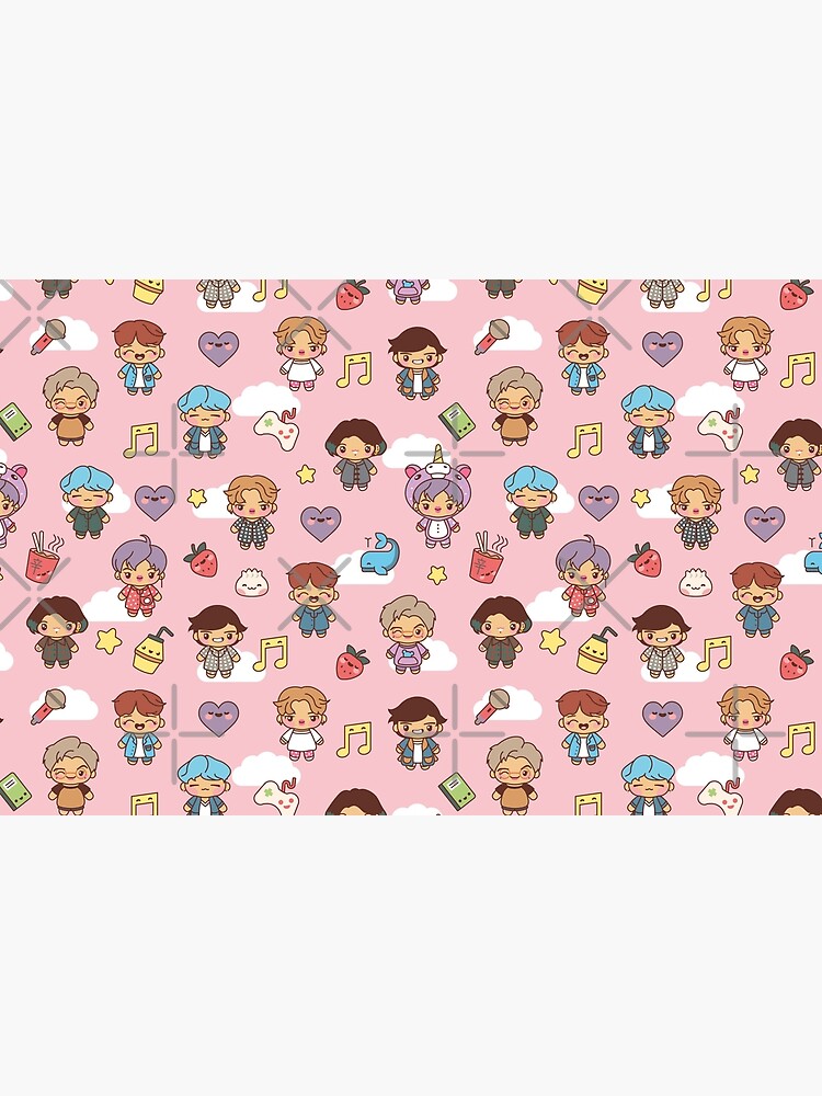 BTS Pajama Party (Pink, Pouches & Sleeves) by MikaBees
