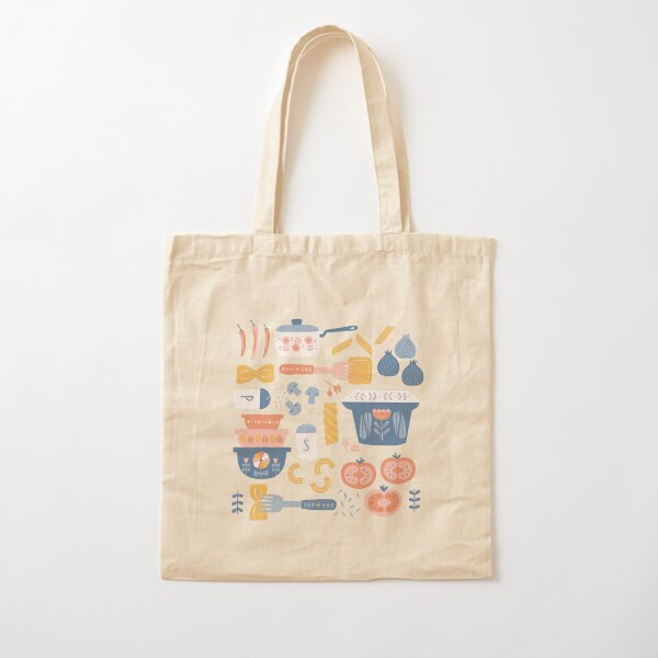 Pasta Night Cotton Tote Bag