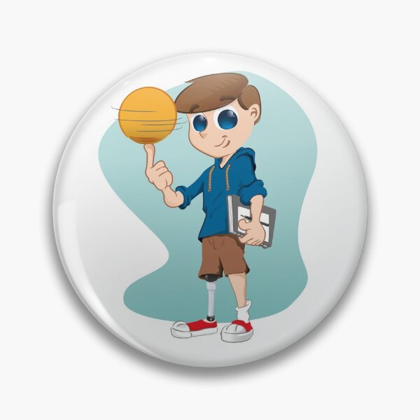 Item preview, Poor boy with a prosthetic leg, leading a normal life with study and sports. Ideal for educational and institutional materials designed and sold by LucianoCosmo.