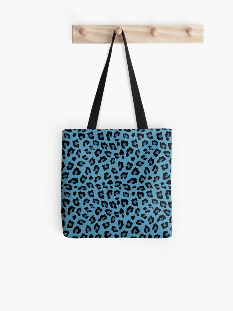 Blue leopard store print bag