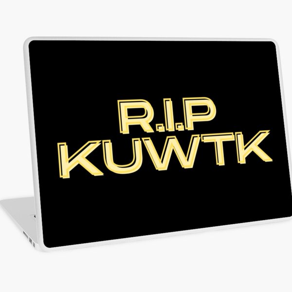 Aperçu de l'œuvre Conception de texte jaune RIP KUWTK créée et vendue par Gramsta.