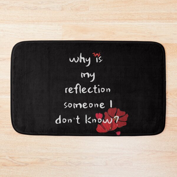 Item preview, white Why is my reflection someone I don't know? designed and sold by SpicyCherrys.