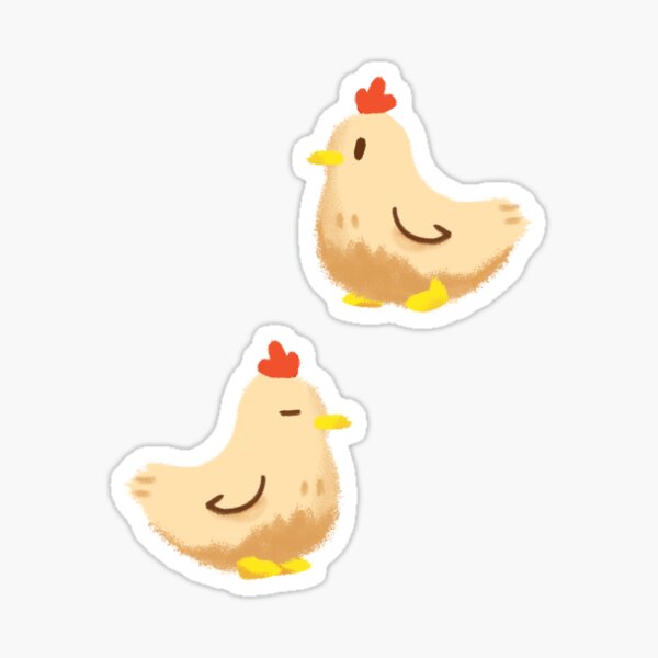 Aperçu de l'œuvre Autocollant de poulet de Stardew Valley créée et vendue par stringbbeans.