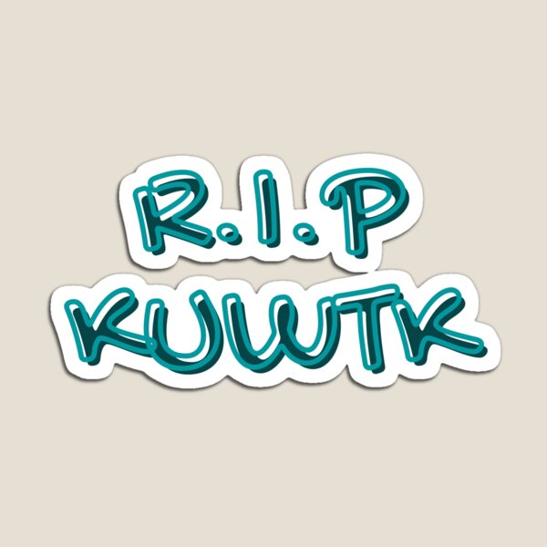 Aperçu de l'œuvre Conception de texte RIP KUWTK créée et vendue par Gramsta.