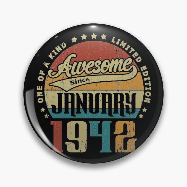 Item preview, Vintage January 1942 One Of A Kind Awesome Since January 1942 79th Birthday Gift 79 Years Old designed and sold by Takatv.