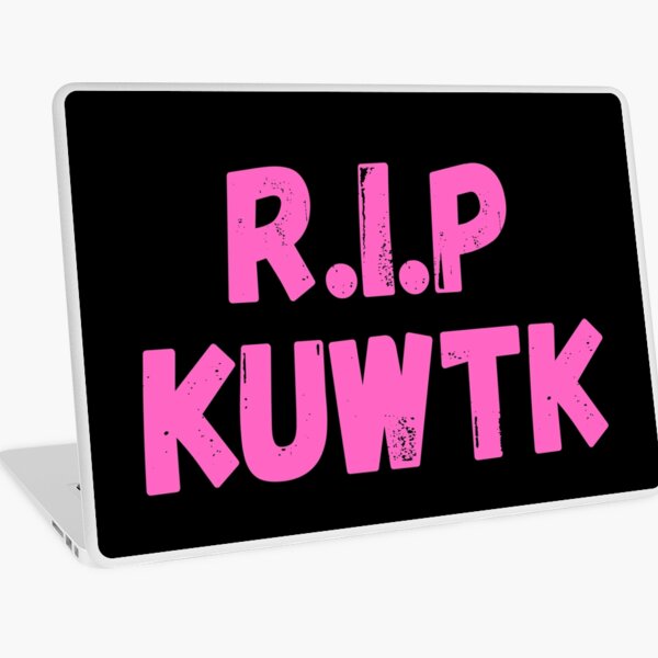 Aperçu de l'œuvre Conception de texte rose RIP KUWTK créée et vendue par Gramsta.