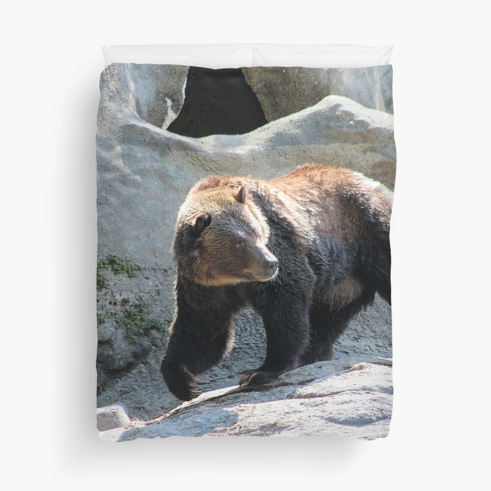 grizzly bear duvet cover