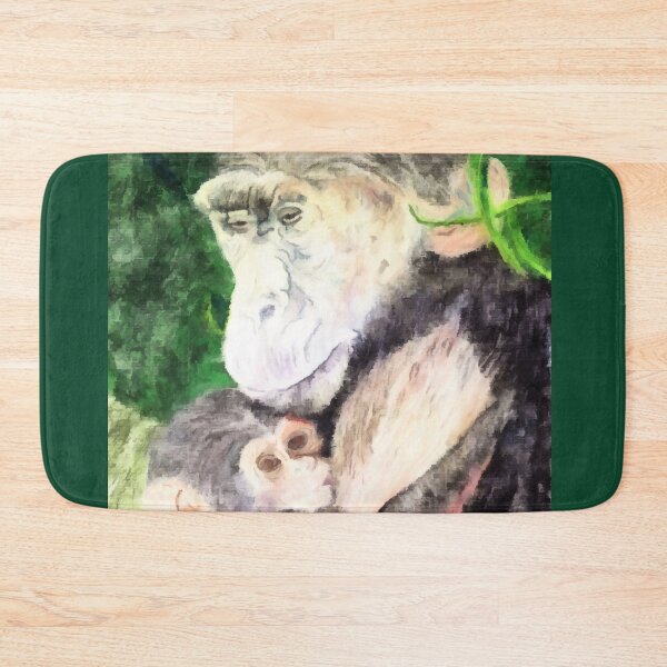 Item preview, Mama Chimpanzee And Baby designed and sold by pinkyjainpan.