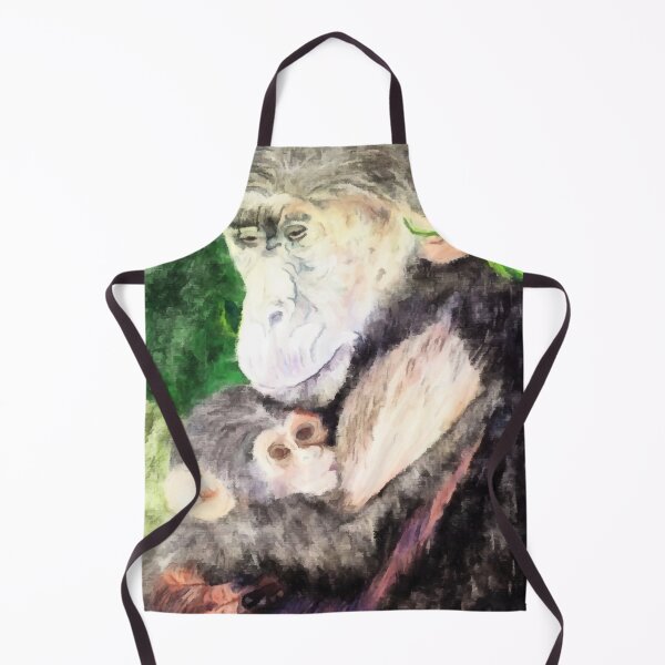 Item preview, Mama Chimpanzee And Baby designed and sold by pinkyjainpan.