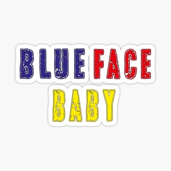 Blueface Baby Stickers Redbubble - blue face baby bleed it roblox id music