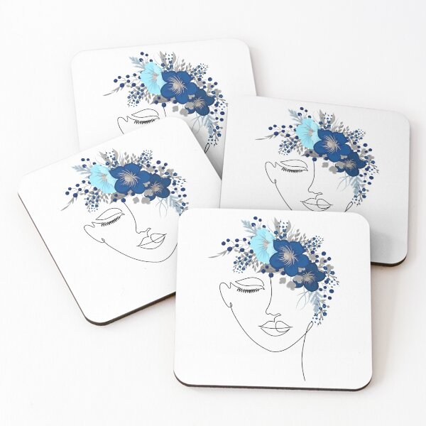 Item preview, Abstract Woman Face Line Art designed and sold by KA DESIGNS.