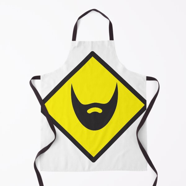 Item preview, BEWARE beard yellow sign designed and sold by jazzydevil.