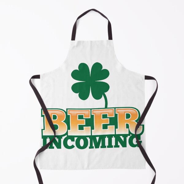 Item preview, BEER INCOMING with shamrocks in green designed and sold by jazzydevil.