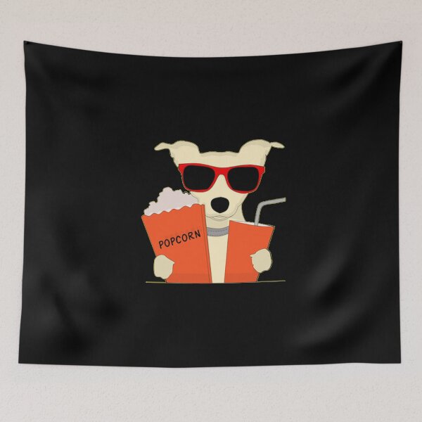 Aperçu de l'œuvre Chien mignon, pop corn, amoureux de Cima créée et vendue par Seopdesigns.