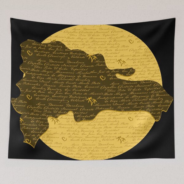 Item preview, Dominican Republic Map designed and sold by Rossy Garcia.