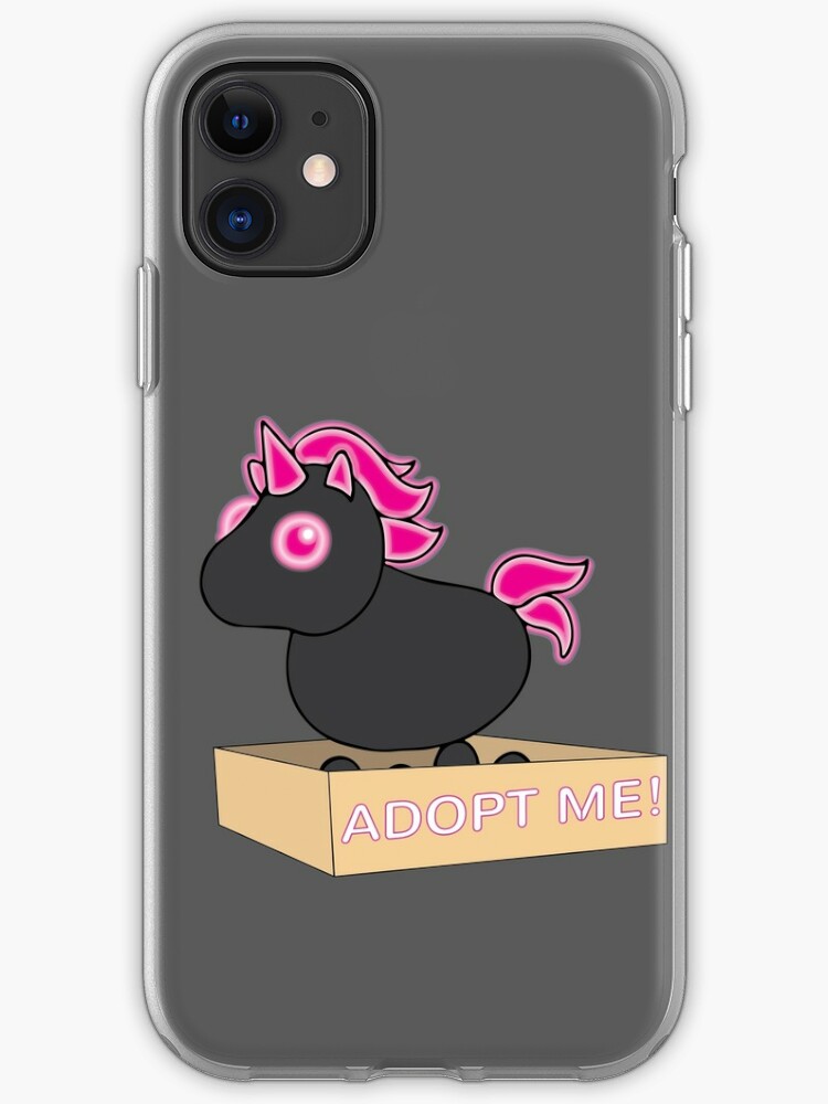 Mega Neon Black And Hot Pink Evil Unicorn Legendary Iphone Case Cover By Stinkpad Redbubble - roblox adopt me mega neon evil unicorn