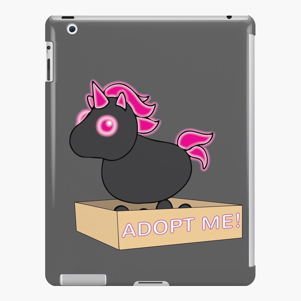 Mega Neon Black And Hot Pink Evil Unicorn Legendary Ipad Case Skin By Stinkpad Redbubble - roblox adopt me pets legendary neon