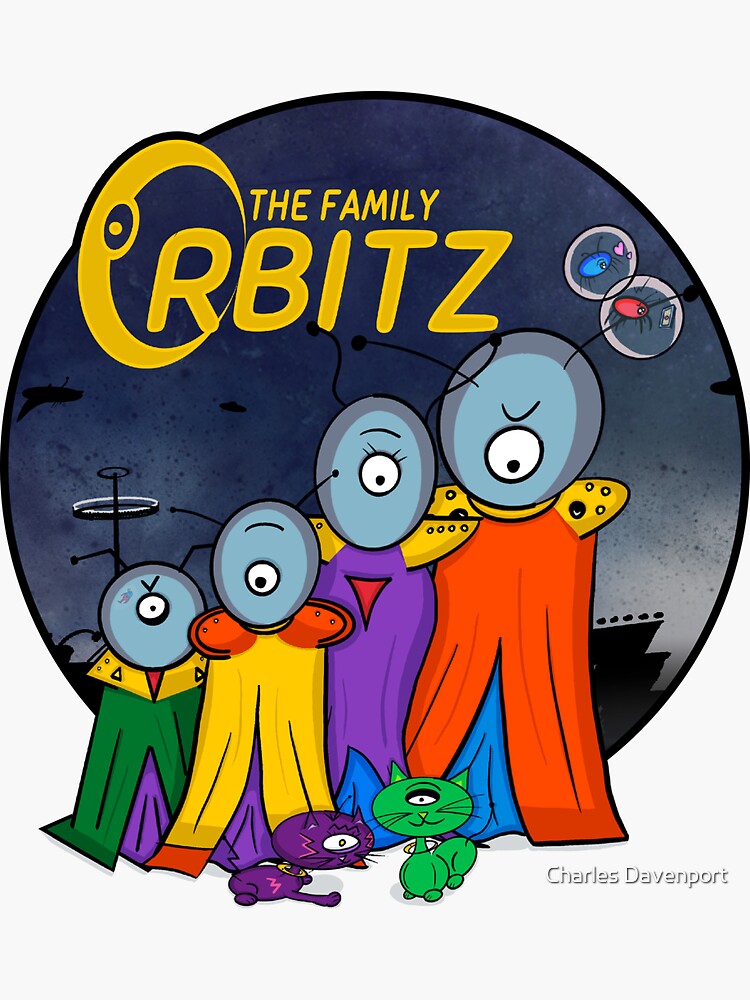 Thumbnail 3 of 3, Sticker, The Family Orbitz - Family designed and sold by cdavenport4.