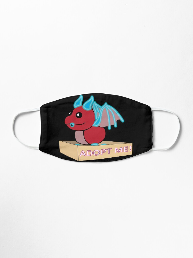 Mega Neon Red And Blue Dragon Legendary Mask By Stinkpad Redbubble - roblox adopt me pets pictures dragon