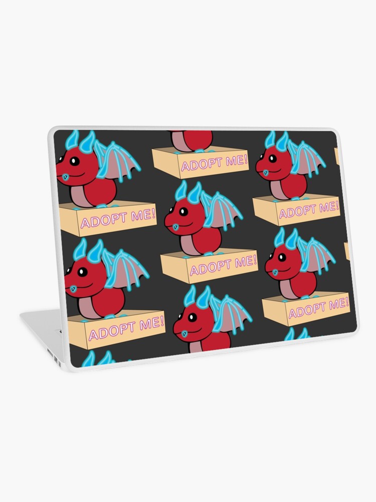 Mega Neon Red And Blue Dragon Legendary Laptop Skin By Stinkpad Redbubble - roblox adopt me legendary dragon