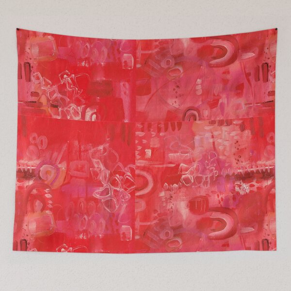 Item preview, Christmas Red Abstract Stars with marks designed and sold by Deb Webb.