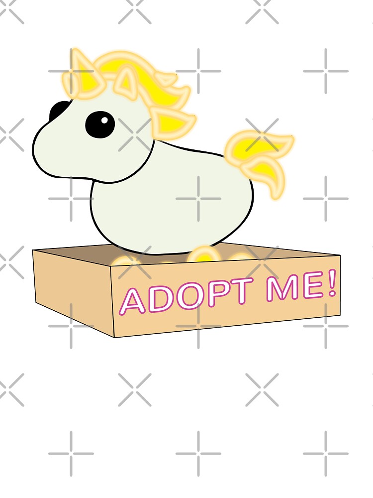 Adopt Me Pets Mega Neon White And Yellow Unicorn Legendary Kids T Shirt By Stinkpad Redbubble - roblox adopt me pets unicorn mega neon