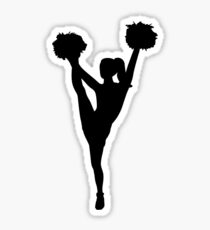 Dancing cheerleader girl Sticker