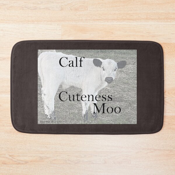 Item preview, CUTE WHITE CALF , SPECKLE NEWBORN  PARK BULL CALF  designed and sold by Opalbluerose.