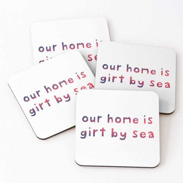 Item preview, Our home is girt by sea. Australian national anthem lyric, rough typography designed and sold by Girty.