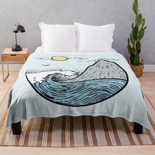 Item preview, Ocean Waves Under The Mountain designed and sold by Astral Prints.