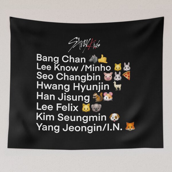 Item preview, Sticker - Stray Kids with their emojis designed and sold by Amy Hearts.