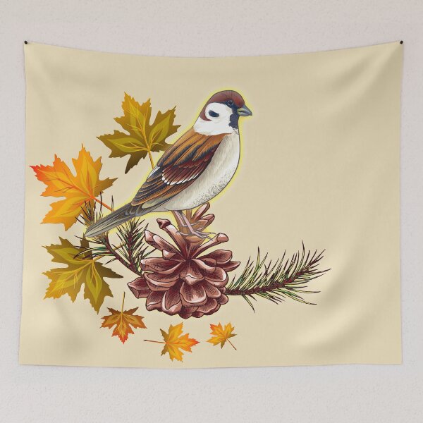 Item preview, Pinecone Bird 2 (Leaves) designed and sold by caj-trixie.