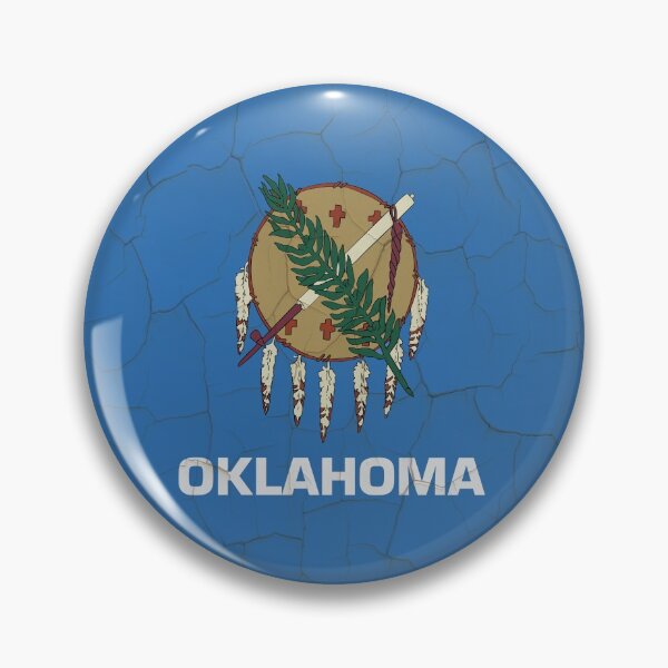 Item preview, Oklahoma Flag Grunge Wall designed and sold by TRowanDesign.