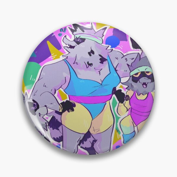 Item preview, fitness raccoons   designed and sold by y0kai.