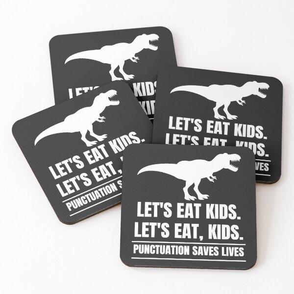 Item preview, Punctuation saves lives Lets eat kids Funny English grammar about commas designed and sold by MohitJain1109.