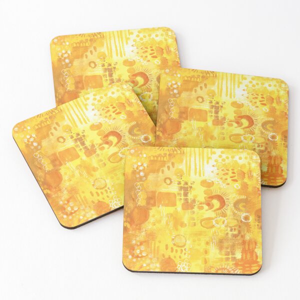 Item preview, Yellow Abstract design with shapes designed and sold by Deb Webb.