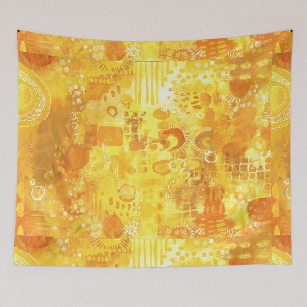 Item preview, Yellow Abstract design with shapes designed and sold by Deb Webb.