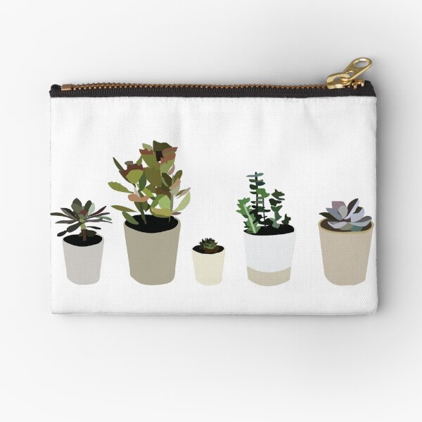 Succulents Zipper Pouch