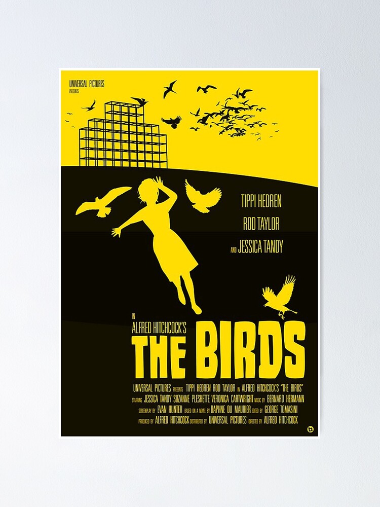 Alfred Hitchcock S The Birds Poster By Sarahhaines Redbubble