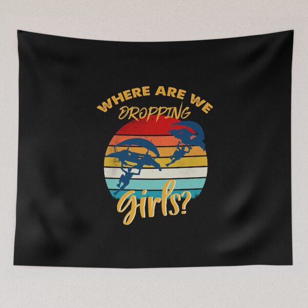 Item preview, where we droppin girls funny retro designed and sold by Tmast20.