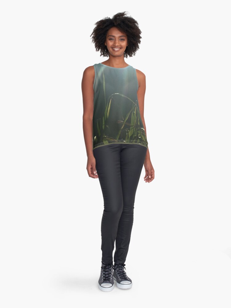 Sleeveless Top, beams of light designed and sold by Wiilpa