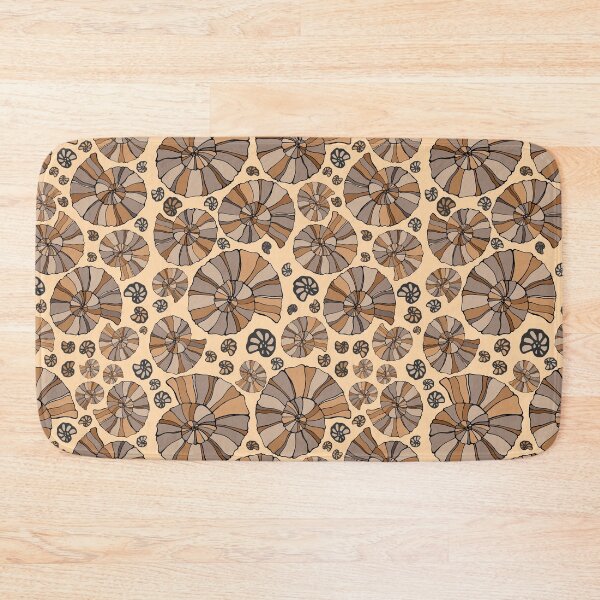Item preview, seashell abstract colored pattern print designed and sold by NikaAstra.