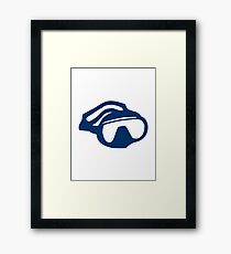 Diving goggles glasses Framed Print