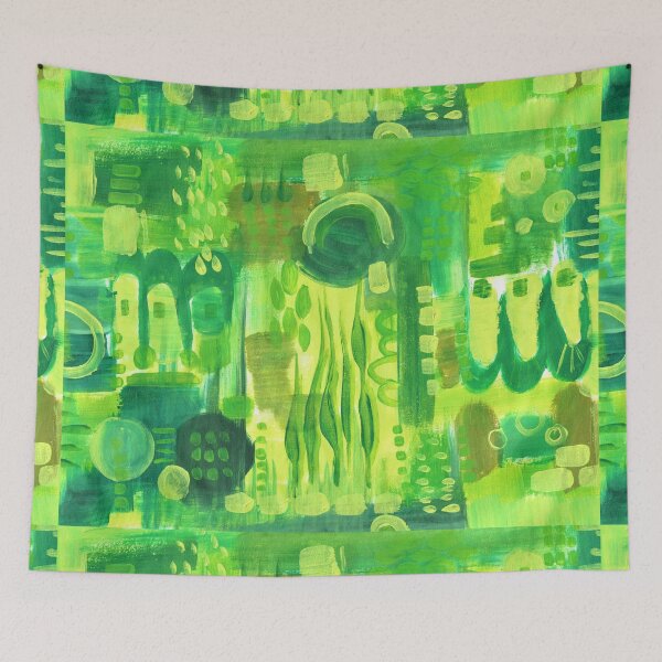 Item preview, Green Abstract Design with patterns designed and sold by Deb Webb.