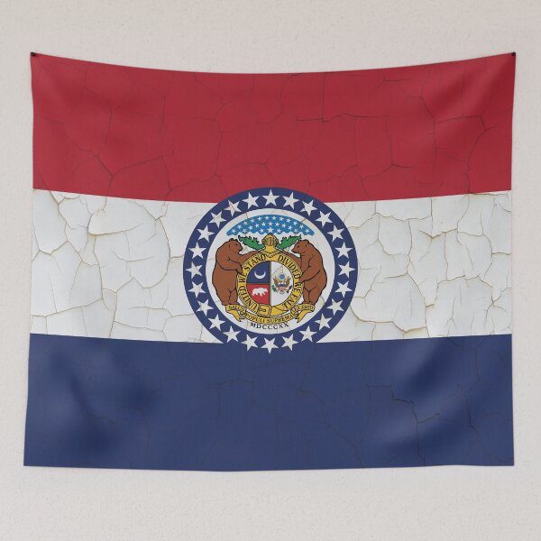Item preview, Missouri Flag Grunge Wall designed and sold by TRowanDesign.