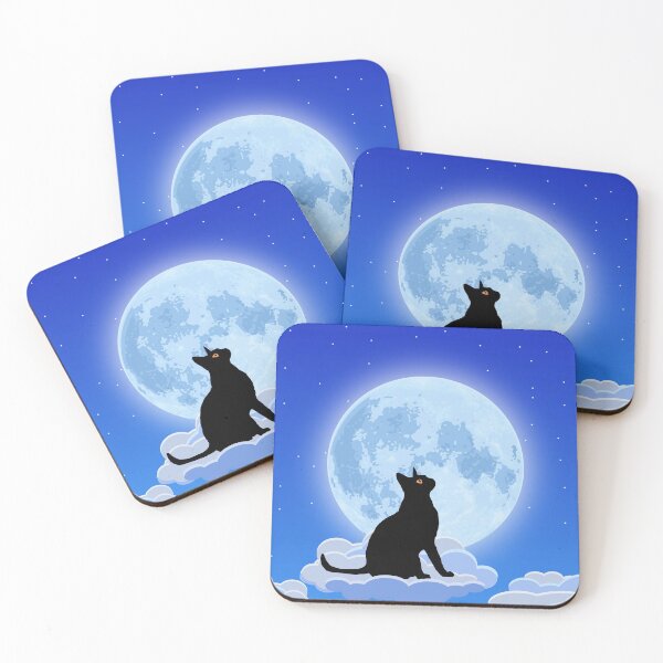 Item preview, Blue Moon and Black Cat designed and sold by belly-e-luna.