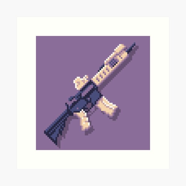 Pixel Art Rifle Gun Graphic by Muhammad Rizky Klinsman · Creative Fabrica