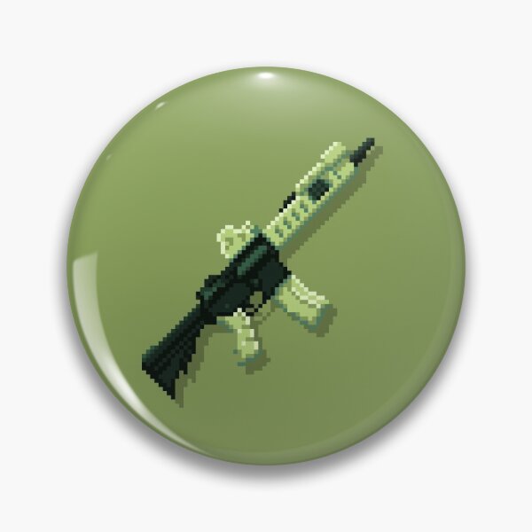 Item preview, AR 15 5.56x45 Pixel Art on Retro Army Palette  designed and sold by pixelbrian.