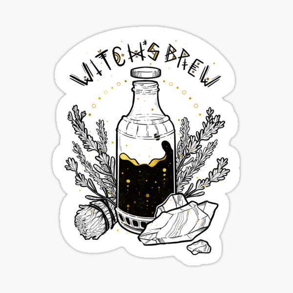 Witch’s Brew - Gold Elixir Sticker