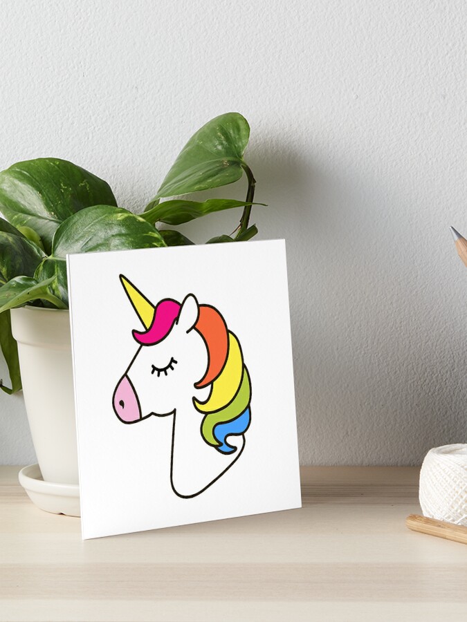 1 pièce tête de licorne secouant Nod ornement dessin animé bureau